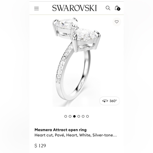 Swarovski Mesmera Crystal Ring - Picture 7 of 9